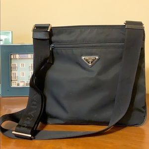 PRADA-Nylon/Saffiano leather bag